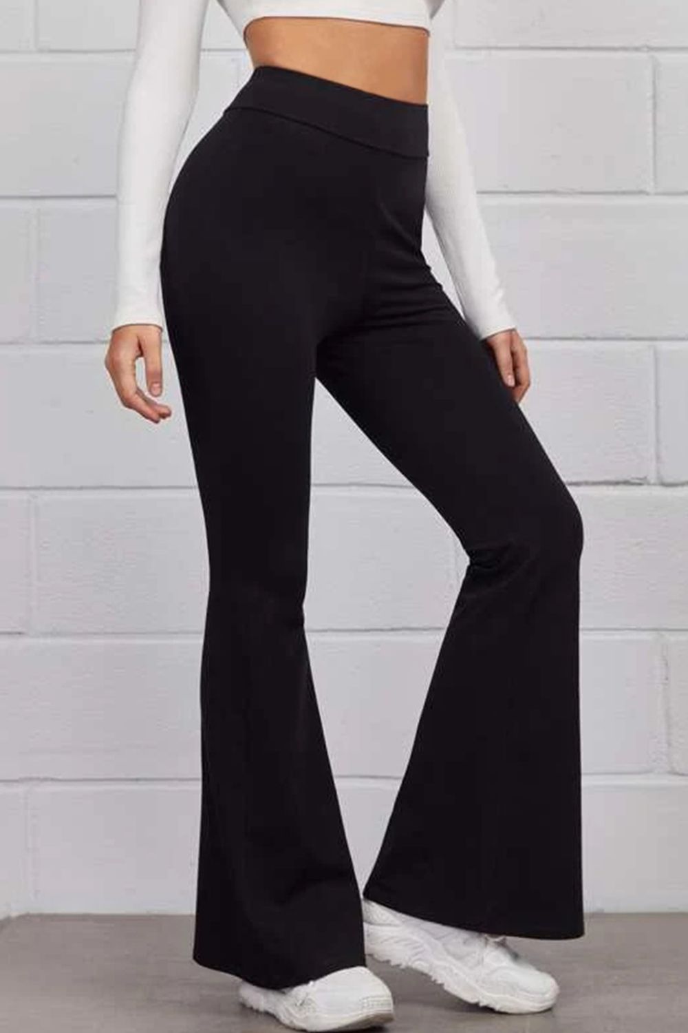 Pantalon évasé à enfiler