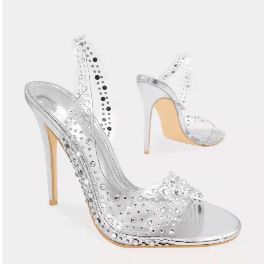 Transparent Fashion Pointed Toe Heels
