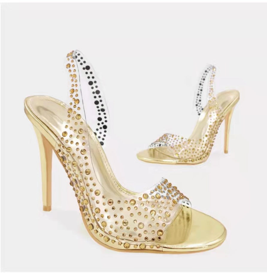 Transparent Fashion Pointed Toe Heels
